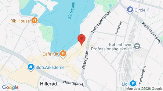 Erhvervslokaler til leje i Hillerød - Foto fra Google Street View