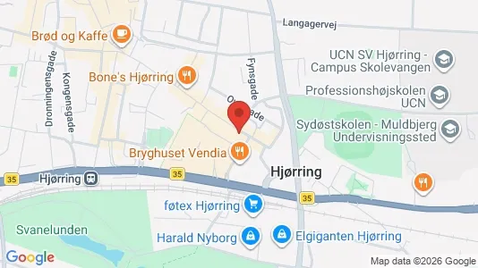 Erhvervslokaler til leje i Hjørring - Foto fra Google Street View