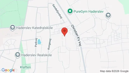 Erhvervslokaler til leje i Haderslev - kort over placeringen