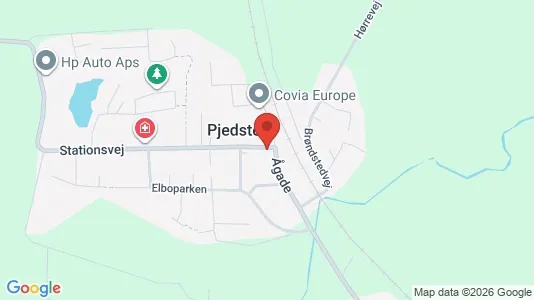Erhvervslokaler til leje i Fredericia - kort over placeringen