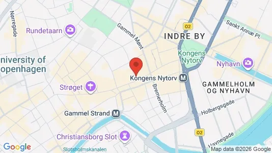 Erhvervslokaler til leje i København K - kort over placeringen
