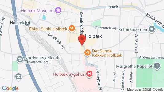 Erhvervslokaler til leje i Holbæk - Foto fra Google Street View