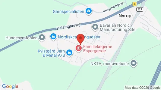Erhvervslokaler til leje i Kvistgård - kort over placeringen