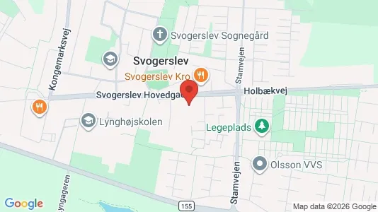 Erhvervslokaler til leje i Roskilde - kort over placeringen