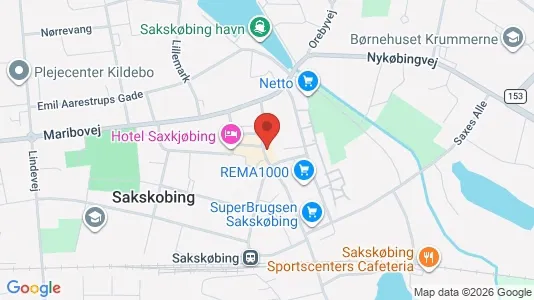 Erhvervslokaler til leje i Sakskøbing - Foto fra Google Street View