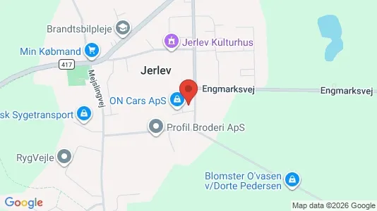 Erhvervslokaler til leje i Vejle Centrum - kort over placeringen
