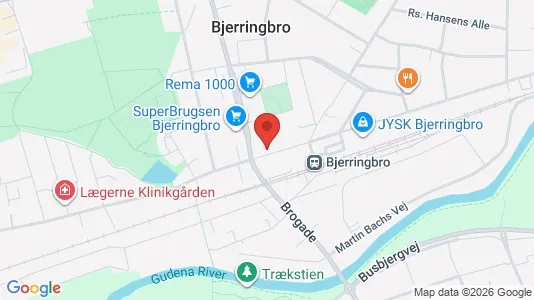 Erhvervslokaler til leje i Bjerringbro - Foto fra Google Street View