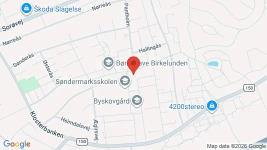 Erhvervslokaler til leje i Slagelse - kort over placeringen