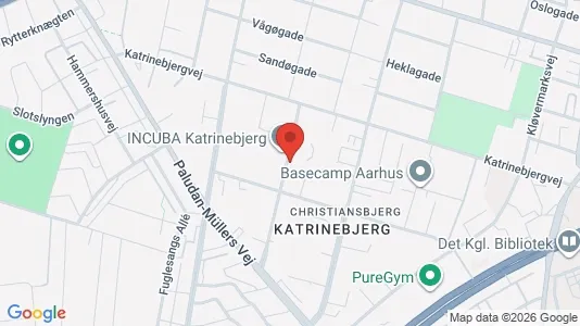Erhvervslokaler til leje i Århus N - kort over placeringen