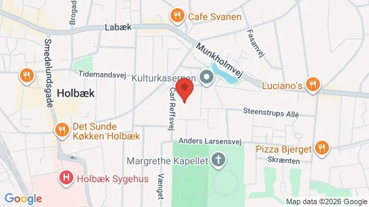 Erhvervslokaler til leje i Holbæk - Foto fra Google Street View