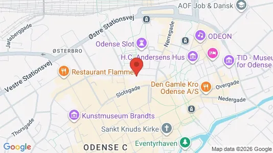 Erhvervslokaler til leje i Odense C - Foto fra Google Street View