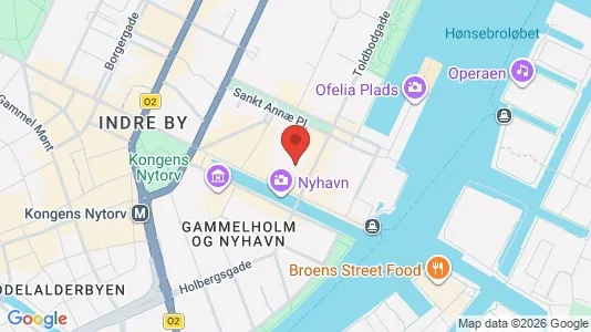 Erhvervslokaler til leje i København K - kort over placeringen