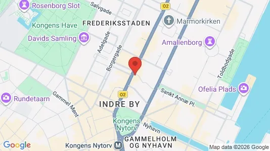Erhvervslokaler til leje i København K - kort over placeringen