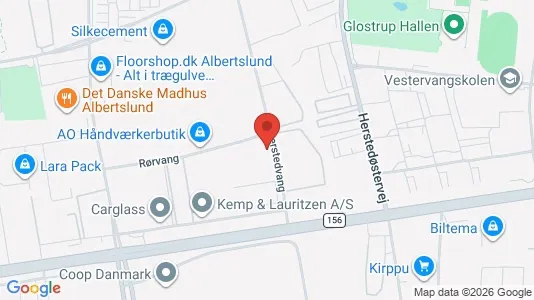 Erhvervslokaler til leje i Albertslund - kort over placeringen