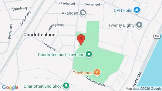 Erhvervslokaler til leje i Charlottenlund - kort over placeringen