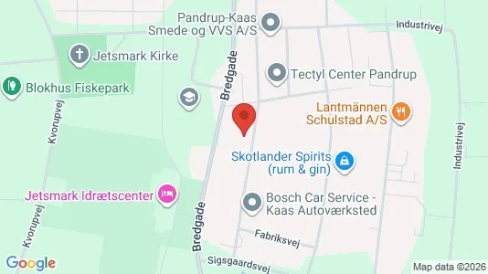 Erhvervslokaler til leje i Pandrup - Foto fra Google Street View