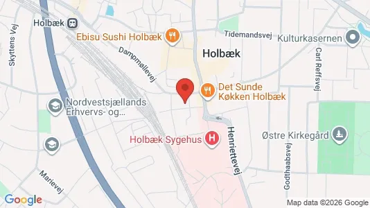 Erhvervslokaler til leje i Holbæk - Foto fra Google Street View