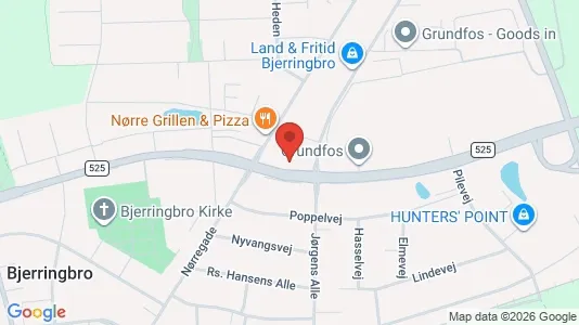 Erhvervslokaler til leje i Bjerringbro - Foto fra Google Street View