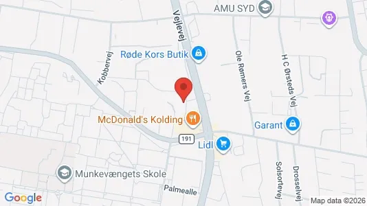 Erhvervslokaler til leje i Kolding - Foto fra Google Street View