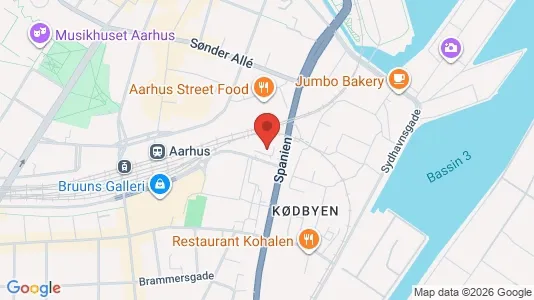 Erhvervslokaler til leje i Århus C - Foto fra Google Street View