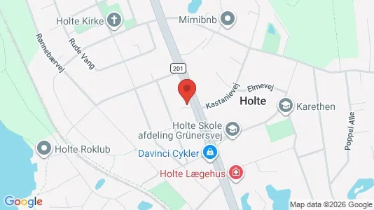 Erhvervslokaler til leje i Holte - kort over placeringen