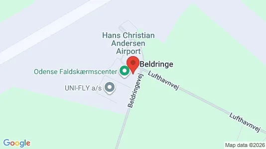 Erhvervslokaler til leje i Odense N - kort over placeringen