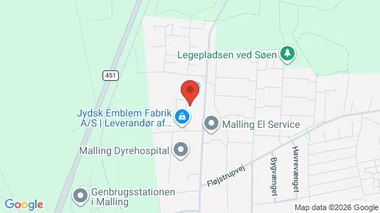 Erhvervslokaler til leje i Malling - Foto fra Google Street View