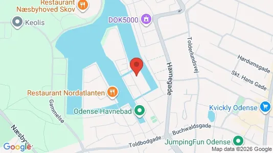 Erhvervslokaler til leje i Odense C - Foto fra Google Street View
