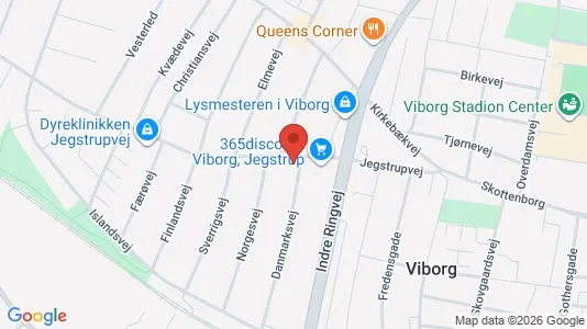 Erhvervslokaler til leje i Viborg - Foto fra Google Street View