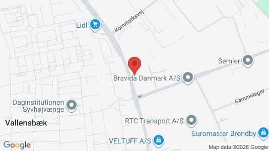 Erhvervslokaler til leje i Vallensbæk - Foto fra Google Street View