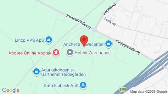 Erhvervslokaler til leje i Greve - kort over placeringen
