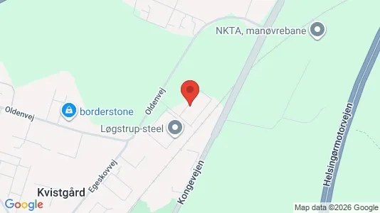 Erhvervslokaler til leje i Kvistgård - kort over placeringen