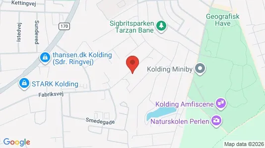 Erhvervslokaler til leje i Kolding - Foto fra Google Street View
