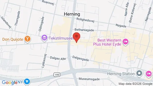 Erhvervslokaler til leje i Herning - Foto fra Google Street View