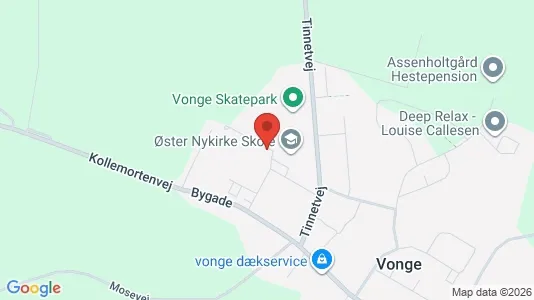Erhvervslokaler til leje i Vonge - kort over placeringen