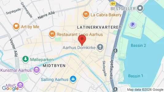 Erhvervslokaler til leje i Århus C - Foto fra Google Street View