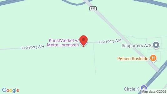 Erhvervslokaler til leje i Roskilde - kort over placeringen