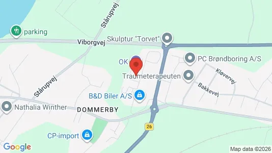 Erhvervslokaler til leje i Højslev - Foto fra Google Street View