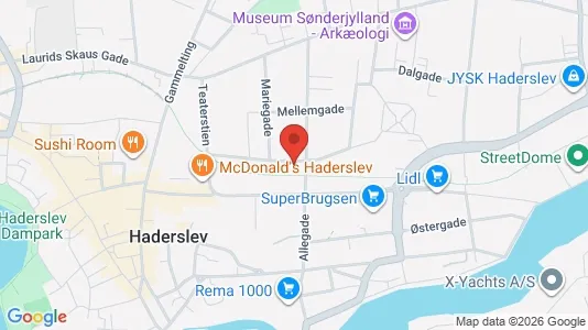 Erhvervslokaler til leje i Haderslev - Foto fra Google Street View