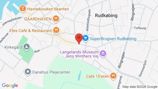Erhvervslokaler til leje i Rudkøbing - Foto fra Google Street View