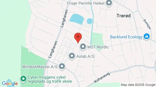 Erhvervslokaler til leje i Vedbæk - kort over placeringen