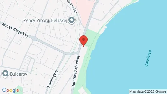 Erhvervslokaler til leje i Viborg - kort over placeringen