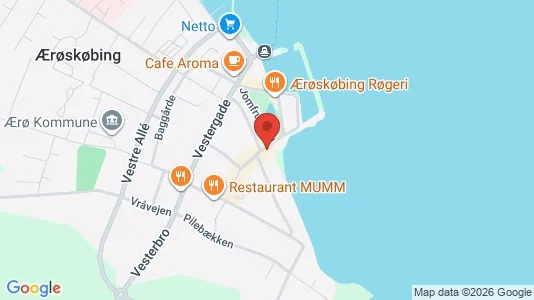 Erhvervslokaler til leje i Ærøskøbing - kort over placeringen