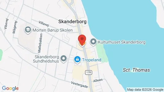 Erhvervslokaler til leje i Skanderborg - Foto fra Google Street View