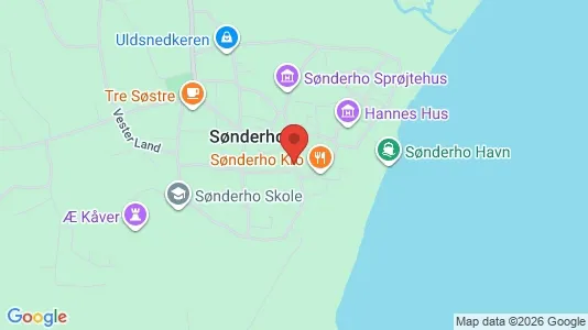 Erhvervslokaler til leje i Fanø - kort over placeringen