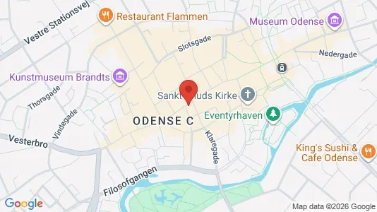 Erhvervslokaler til leje i Odense C - Foto fra Google Street View