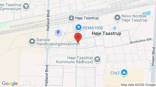 Erhvervslokaler til leje i Taastrup - kort over placeringen