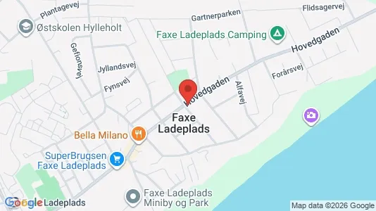 Erhvervslokaler til leje i Faxe Ladeplads - Foto fra Google Street View