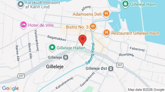 Erhvervslokaler til leje i Gilleleje - Foto fra Google Street View