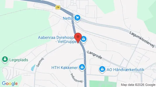 Erhvervslokaler til leje i Aabenraa - Foto fra Google Street View
